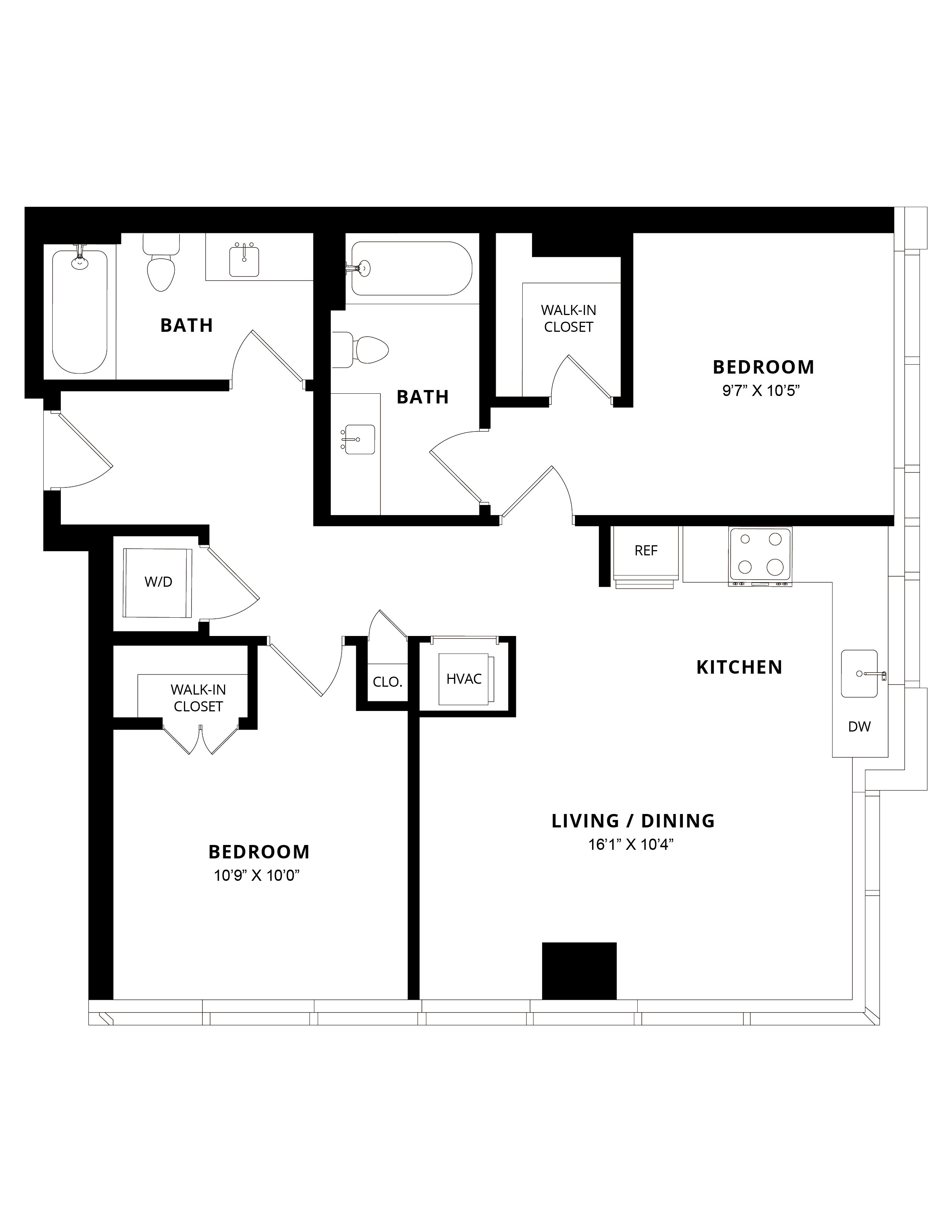 Floor Plan Image of Apartment Apt 0905